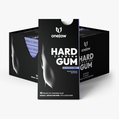 Hard Jaw Exercise Gum | 12 Pack | ONEJAW (Free EU Shipping)